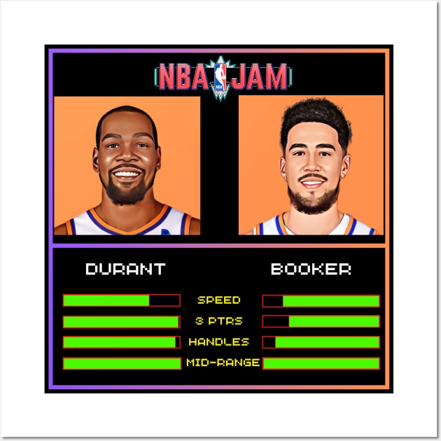 Durant & Booker - NBA Jam Edition Wall Art by M.I.M.P.